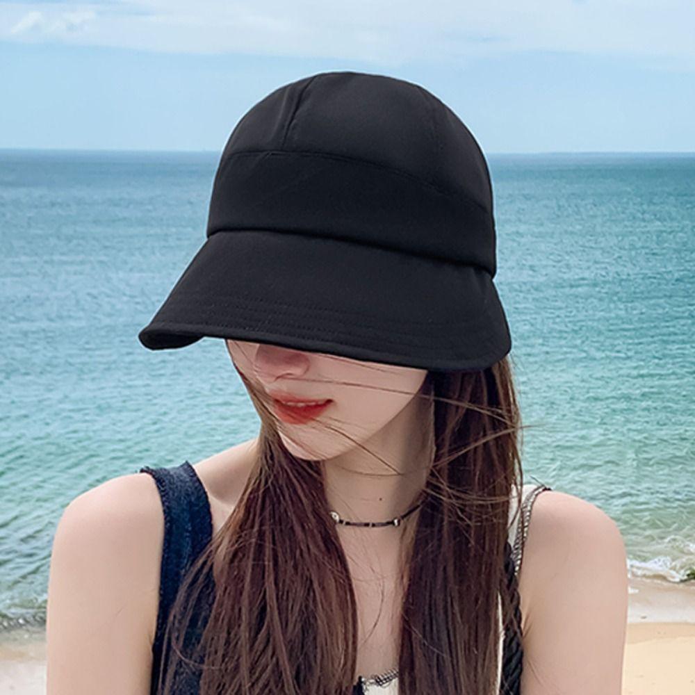 Anti-UV Sun Hat Ponytail Hat Fisherman Cap Fashion Beach Caps