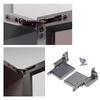 2Pcs Aluminum Frame Door Hinge Up and Down Shaft Concealed Hinge Cabinet Hydraulic Damping Buffering Hinge Enduring