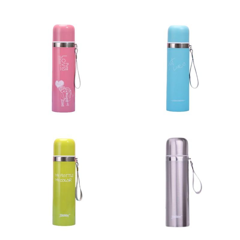 Steel 500ml Stainless Insulated Cup Handle Rope Portable Outdoors Gift Teacup