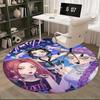 1pc Anime Design Round Carpet - Office Chair Mat, Non-Slip Rug for Home Decor, Living Room