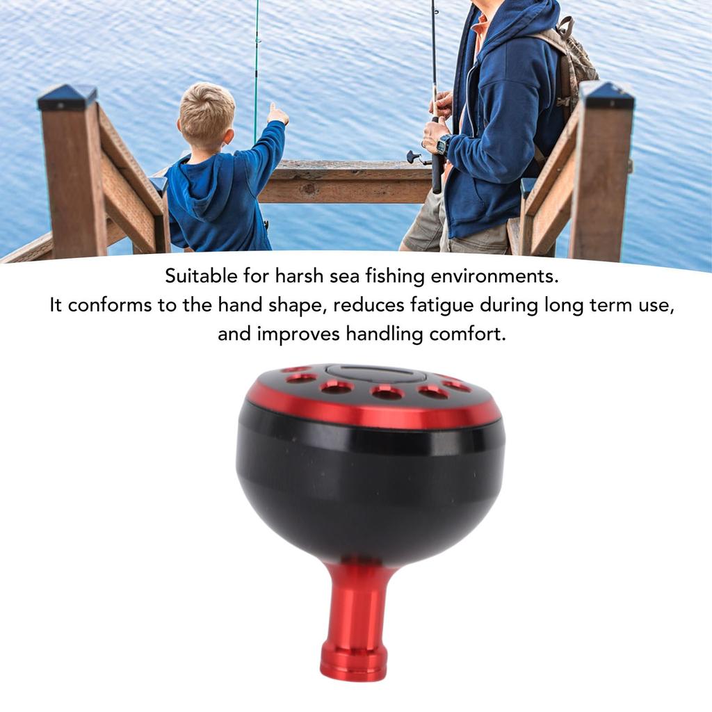 Baitcasting Reel Handle Knob Sturdy Lightweight Aluminium Alloy 38mm Power Knob Rustproof Anti Slip Quick Install for Repair