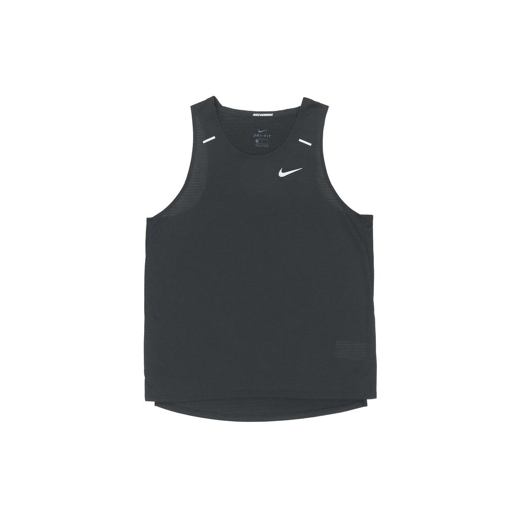 Nike Rise 365 Dri-Fit Breathable Quick-Dry Running Tank Top Men Tops Black CJ5419-010