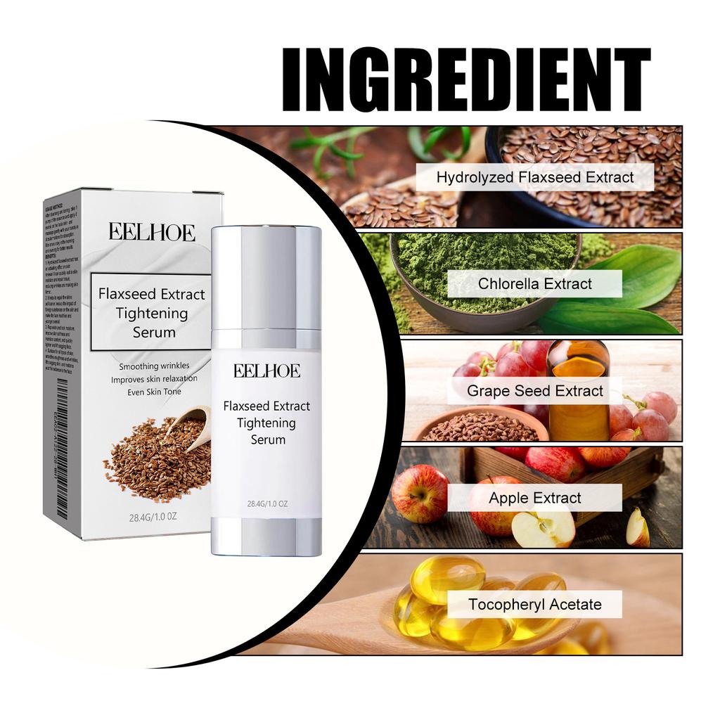 EELHOE Grape Seed Extract Face Serum Anti Wrinkle Tighten Brighten Moisturizing Skin Hyaluronic Acid Facial Skincare Care Cosmetics