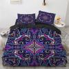 Bohemian Mandala King Queen Duvet Cover Boho Style Flower Bedding Set Adults Exotic Nordic Floral Polyester Quilt Cover