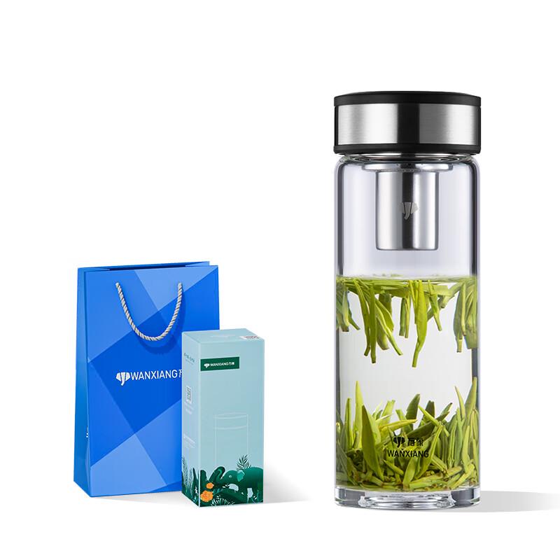 Portable Single-Layer Glass Tea Bottle with Filter