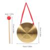 9/12/15cm Mini Gong Instrument Chinese Traditional Percussion Instrument Copper Gong with Beater for Kid Toy Celebration
