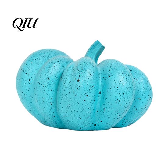 Minimalist Pumpkin Decor Halloween Ornaments, Resin Delicate Texture Stable Sculpture, Spotted Modern Home Textured Accents, for TV Cabinet Wine