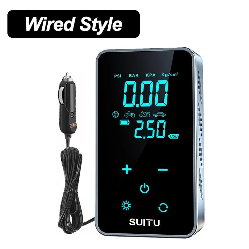 Auto Luftpumpe Notstart Stromversorgung Multifunktion 12V 4000mAh TYP-C Schnellladebuchse Auto Kabellose Tragbare Luftpumpe Elektrische Luftpumpe