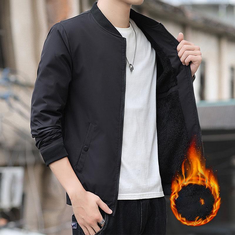 Мужская куртка для активного отдыха, кросс-кантри, альпинизма, путешествий, трендовая, модная, ветрозащитная, однотонная, на молнии, куртка-бомбер M чёрный