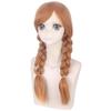 RyuuCos Frozen Anna Cosplay Heat Costume Perfect for School Cultural and Festivals Wig, Hairnet, Resistant, Disguise, Gift, Events, Halloween,
