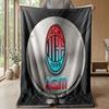 AC Milan Theme Blanket Soft Flannel Blanket Plush Throw Blanket Cozy Sofa Bed Blanket for Home Decor
