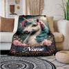 Colorful Unicorn Customize Your Name Blanket Used For Chair Office Sofa Bed Camping Soft And Warm Giving Friends And Relatives Birthday Graduation