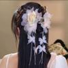 Tassel Hair Clip Flower Grasping Clip New Chinese style Bow Hairgrips  Hair Accessories