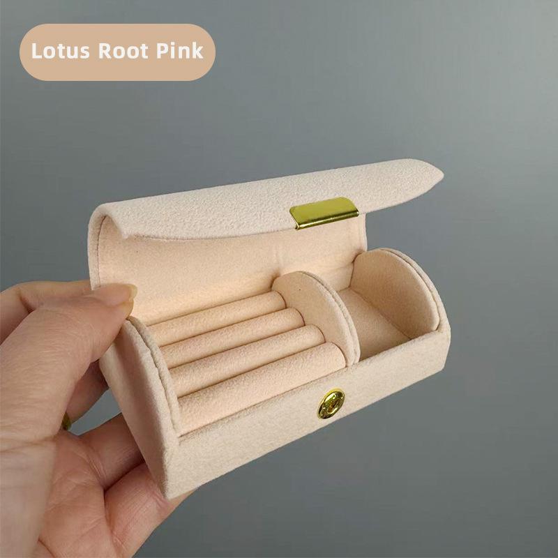 Elegant Compact Jewelry Box: Portable Storage for Rings, Necklaces, and Earrings