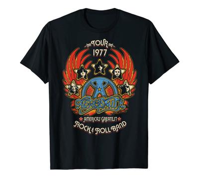 Aerosmith Band Tour 1977 Shirt Black All Size S-345XL Unisex - Free SHipping