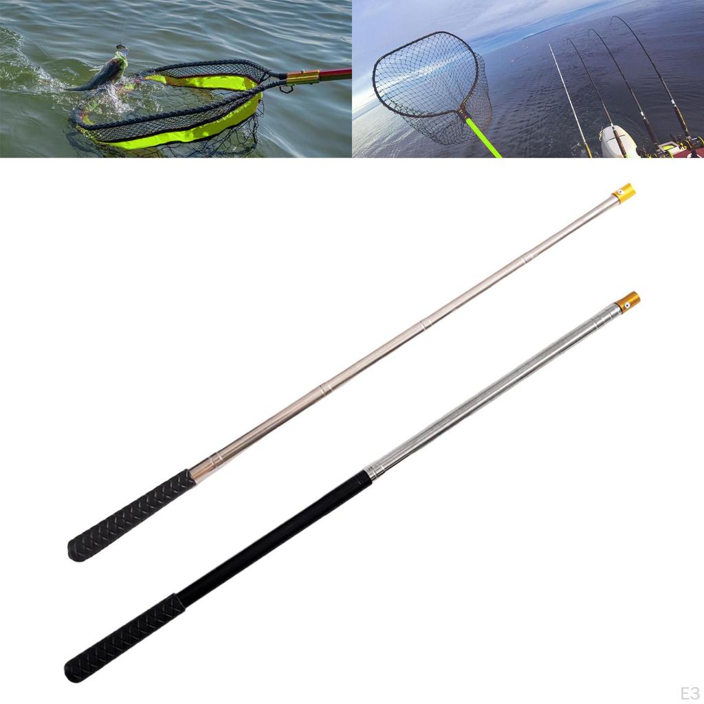 Retractable Landing Net Pole, Telescopic Fishing Non-Slip Handle, Repair, Wear-Resistant,