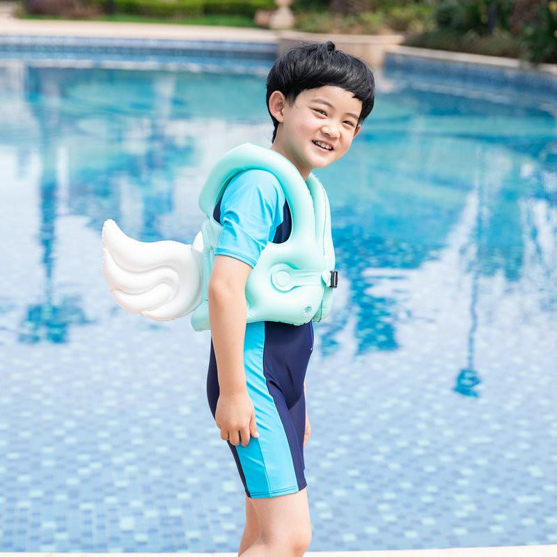 Cartoon Childrens Winged Dinosaur Inflatable Vest Swimming Circle Water Toy