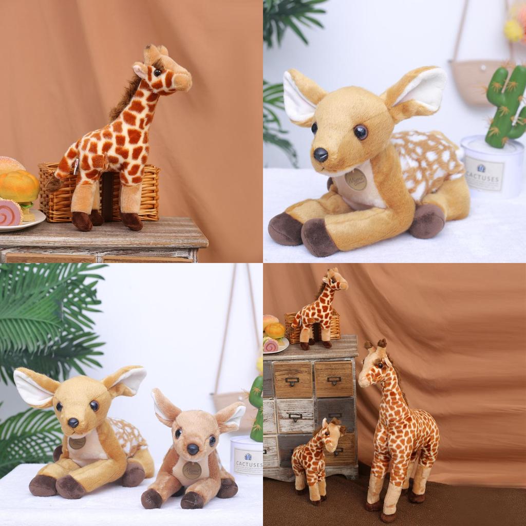 Aurora Giraffe Plush Toy With Pp Cotton Filling For Kids And Collectors