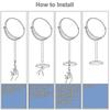 Magnifying Makeup Mirror With 1x / 10x Magnification,high Definition  -Yx