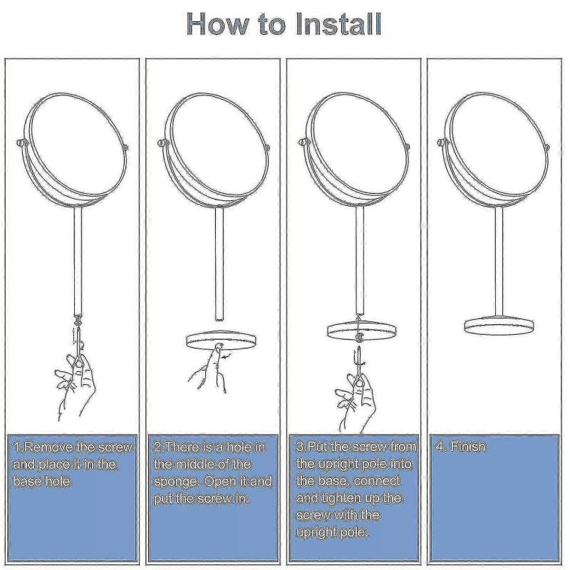 Magnifying Makeup Mirror With 1x / 10x Magnification,high Definition  -Yx