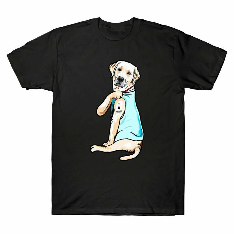 Unisexs Tshirt Labrador Cotton Tattoos I Funny Mom Gift Dog Tee Retriever Love