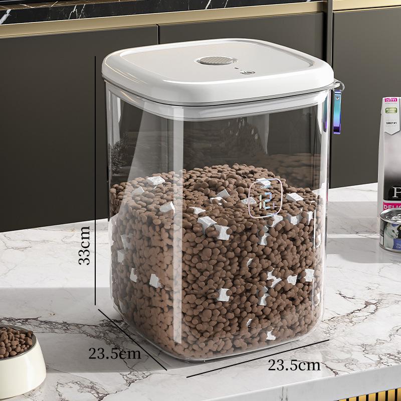 Pet Food Storage Container: Moisture-Proof, Sealed Cat/Dog Food Bucket and Grain Storage Box