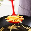 Set of 2 Kitchen Strainer Spoon Silicone Skimmer Slotted Spoon Strainer Ladle Strainer Spoon for Draining and Cooking