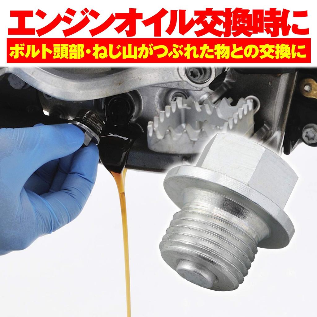 Daytona Motorcycle Replacement Drain Bolt with Magnet M14 x 10