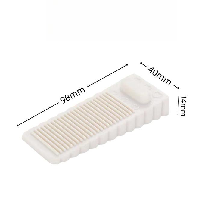 Silicone Wedge Door Stopper with Non-slip Surface - Available In Pink, Blue, Green, Brown, and Black