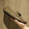 Fashion Casual Leather Mens Shoes Handmade Formal Men Loafers Moccasins Breathable Slip On Male Boat Shoes Driving Flat Footwear