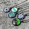 Harajuku Punk Tree Of Life Necklace Female, Retro Niche Time Gem Pendant Necklace