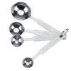 4Pcs Measurement Scale Metal Spoons Rustless Steel Kitchen Spoons Coffee Spoons  Cooking Use