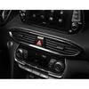 Carbon Fiber Look Center Air Outlet Vent Cover Trim For Hyundai Santa Fe 2019-22