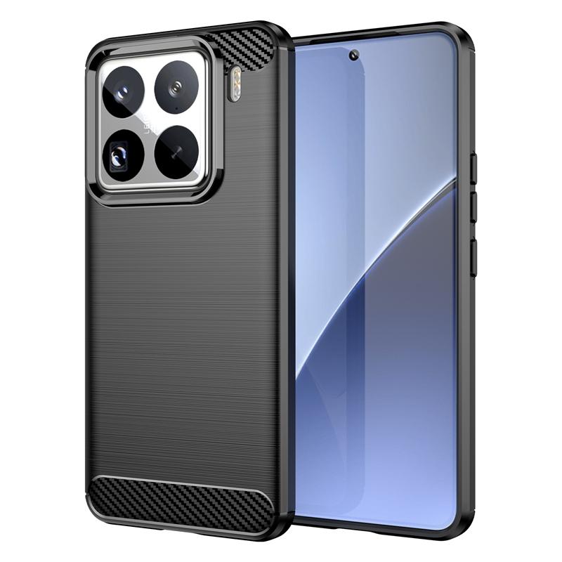 For Xiaomi 15 Pro Case Shockproof Anti-knock Soft Silicone Carbon Fiber Back Cover For Xiaomi 15 Pro Case For Xiaomi 15 Pro Case