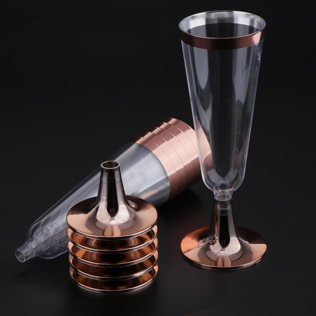 Plastic Glasses, Like Champagne, for Wedding Parties, Toasting Cocktail Glasses