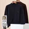 Hengyuanxiang Men's 100% Pure Wool Thickened Pullover Sweater