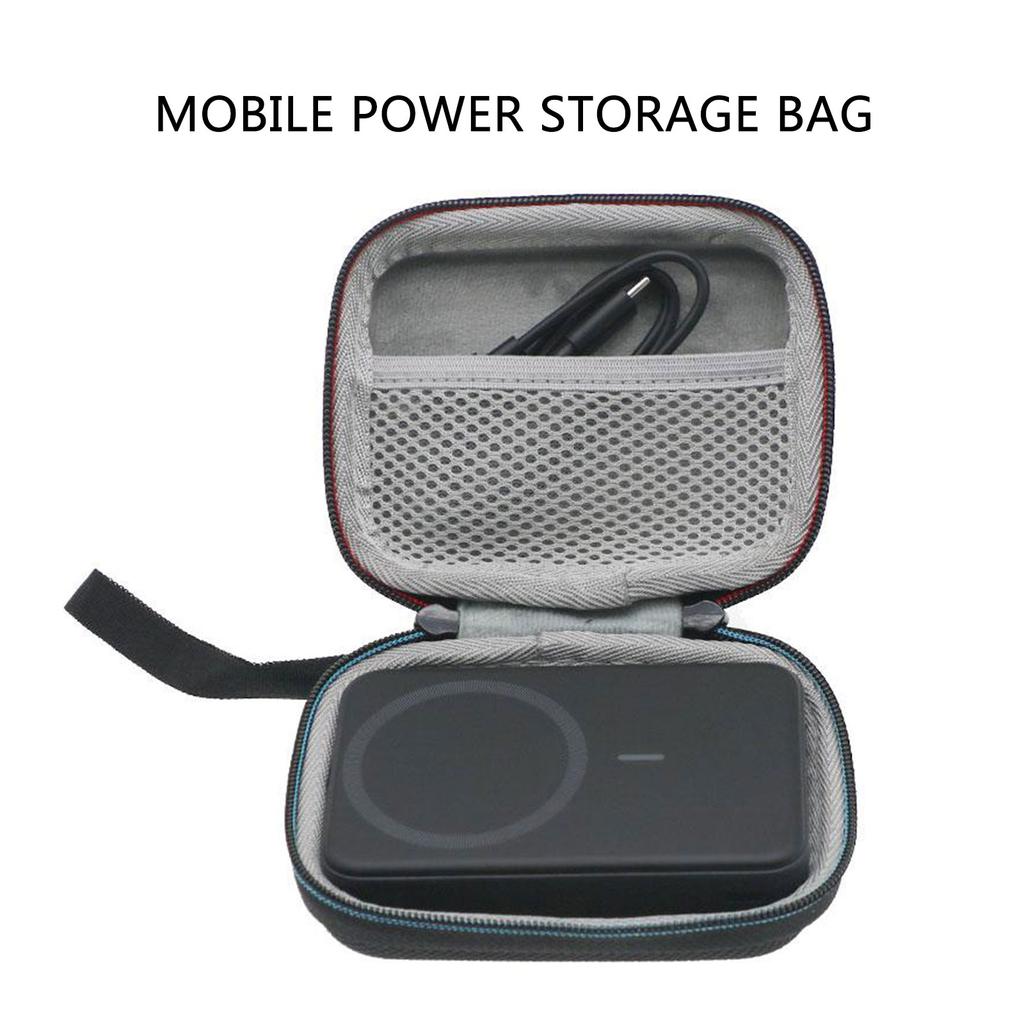 Carrying Case Hard Storage Case Electronics Organizer for Anker 15W Power Bank Portable Travel Case Bag