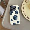 Summer Fruit Blueberry Pattern 2-in-1 Phone Case Suitable for iPhone 17 16 15 14 13 12 11 Pro/Max/Plus Anti Shock Back Cover