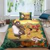 Copripiumino Federa Set Biancheria da Letto Animale della Giungla Stampa 3D Ragazzo Adulto Ragazzo Ragazza Decorazione Camera da Letto Bambini Singolo Matrimoniale