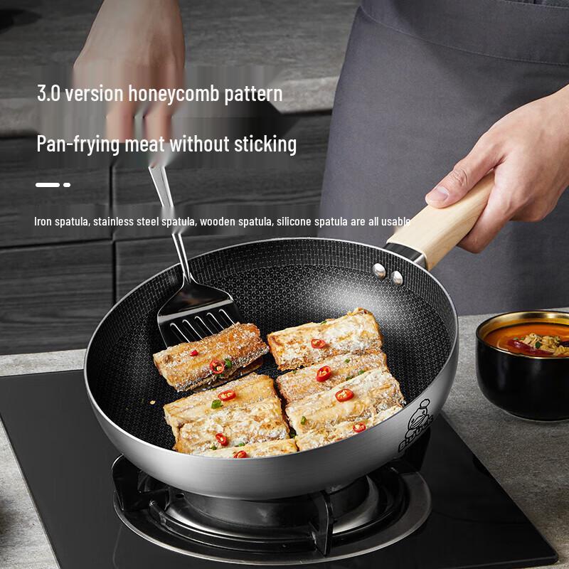 COOKER KING Little Yellow Duck 316 Stainless Steel Frying Pan