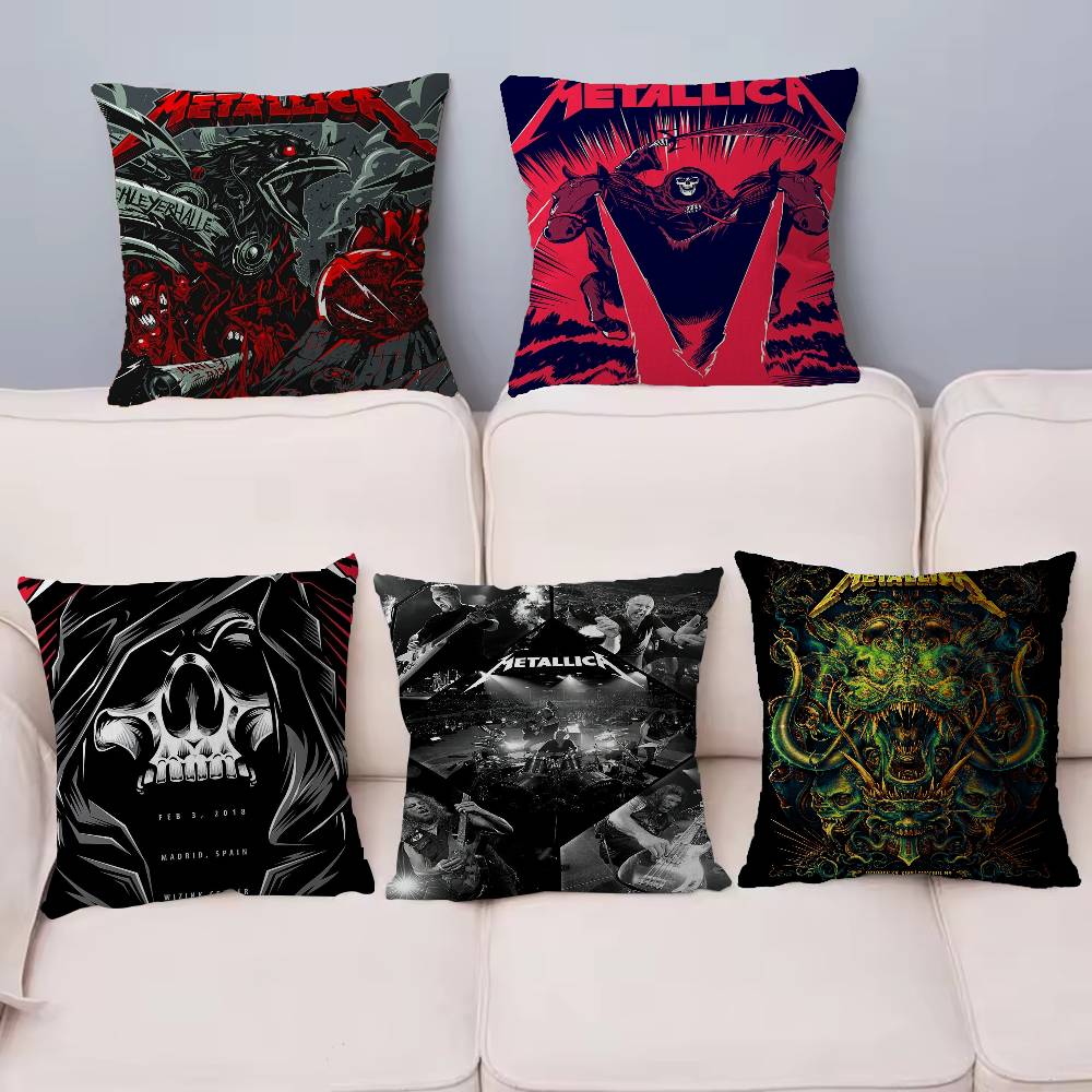 Band M-METALLICA Anime 45*45cm Cushion Cover Pillow Cover Decor Pillowcase Home Pillowcase for Couch Pillow