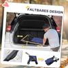 Dog Pram Dog Stroller 4 Wheels Pet Pushchair with Rolling Door, Cushion, Safety Leashes, for Small and Medium Breeds, Dark Blue