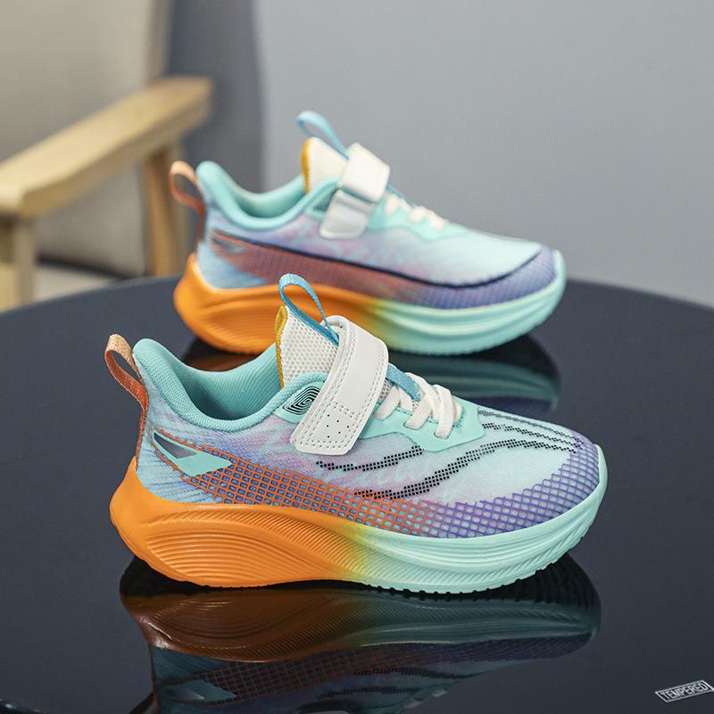 Classmates Boys Breathable Velcro Sneakers Fashion Red Rabbit Casual New Medium and Large Children's Shoes Running Shoes