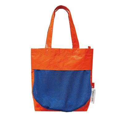 6768 Calbee Vertical Lightweight Tote Bag with Snack Pocket [Rootote] IP.TL.SNACKTOTE_calbee (01 Orange)