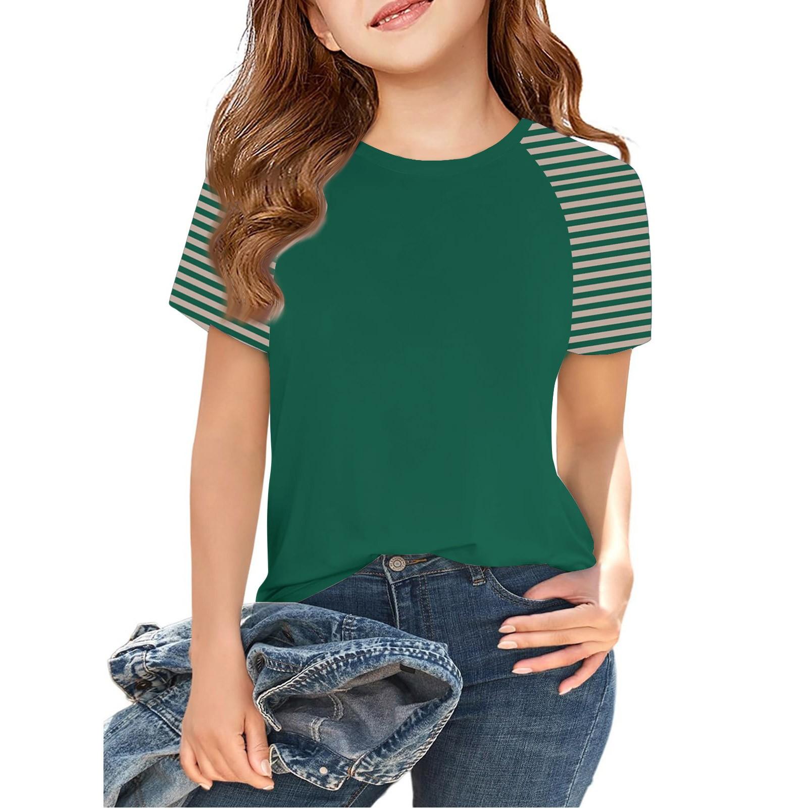 

Футболки для малышей, девочек и мальчиков, детские футболки с короткими рукавами и принтом для мальчиков и девочек 2-12 лет 120