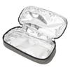 Insulin Cooler Travel Case Portable Waterproof Large Capacity Grey Diabetic Insulated Cooling Bag for Insulin Pen Medication Diabetic Supplies
