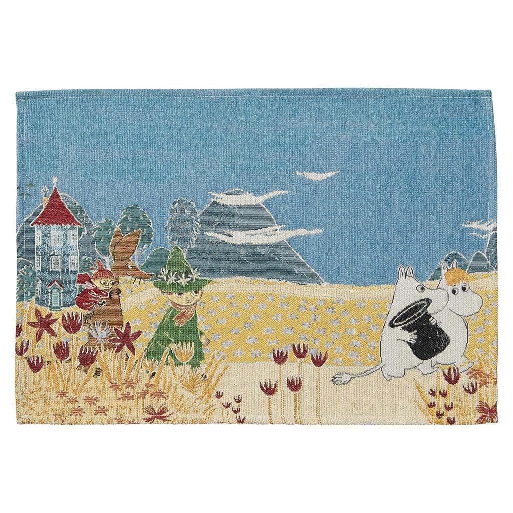 Marushin Placemat, Moomin, Spring Walk, Nordic, Cute, 1425019400, Approx. 33 X 48 Cm