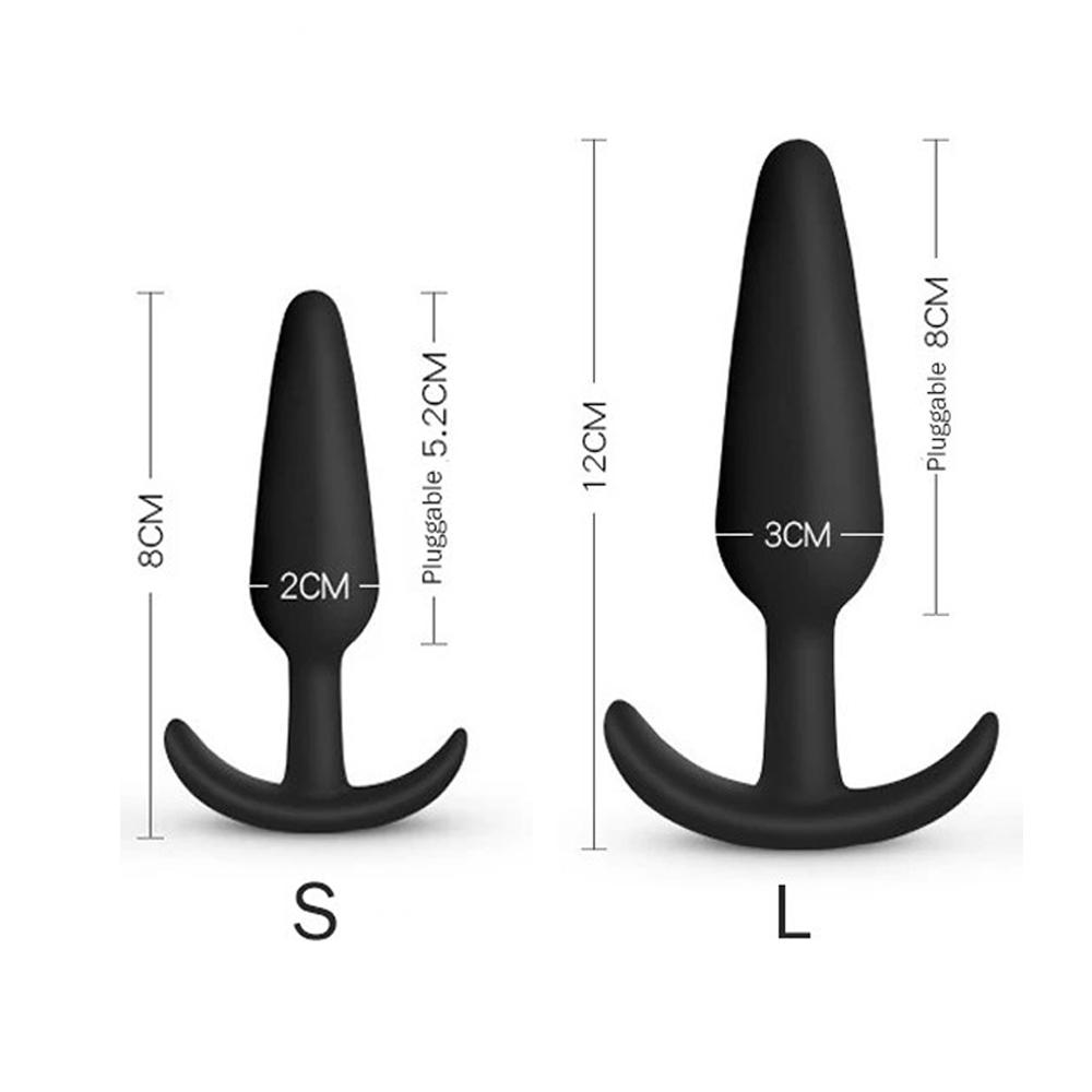 Anal Plug Soft Silicone Anal Butt Plug Stimulator Adult Sex Toys for Men/Women Prostate Massager Anal Trainer