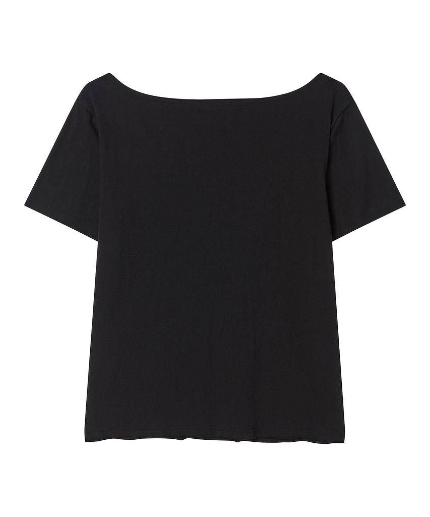 AWESOME STUDIO Union Jack One-Shoulder T-Shirt Black