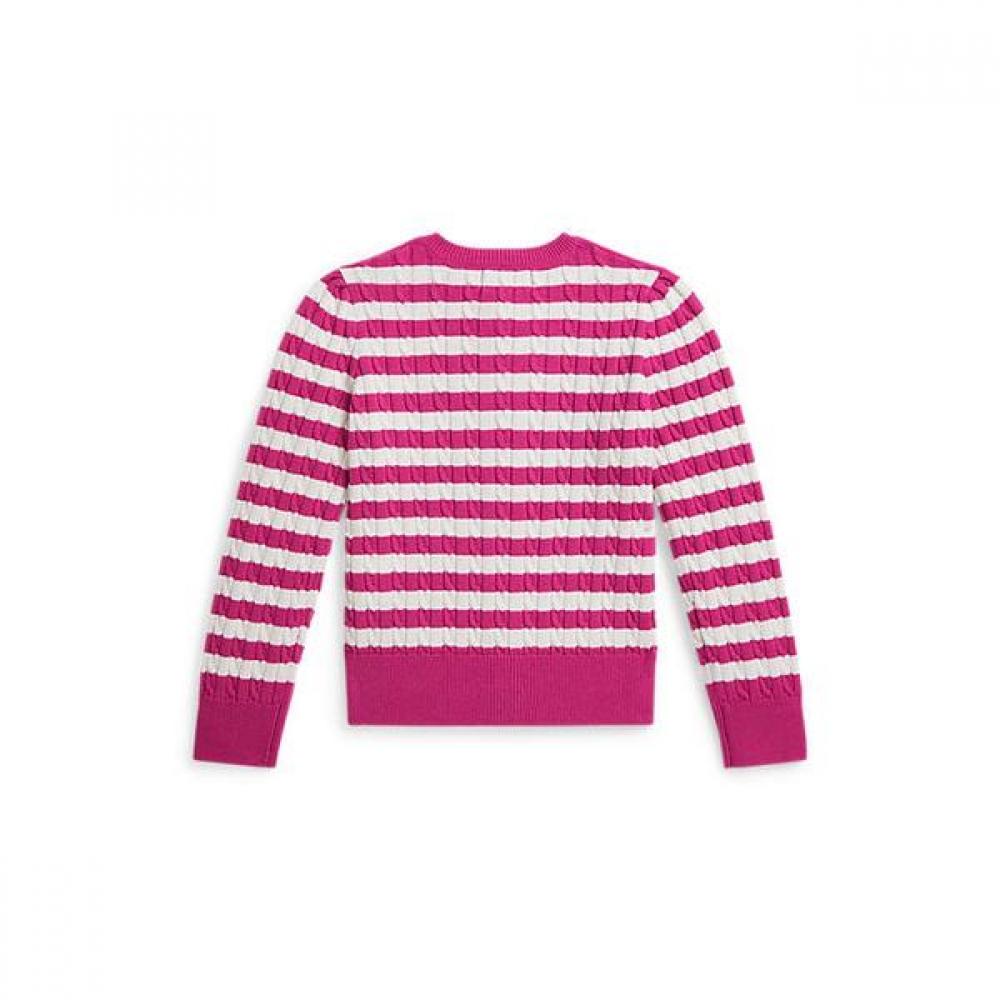 Polo Ralph Lauren Girls 2 6 Years Stripe Mini Cable Cardigan